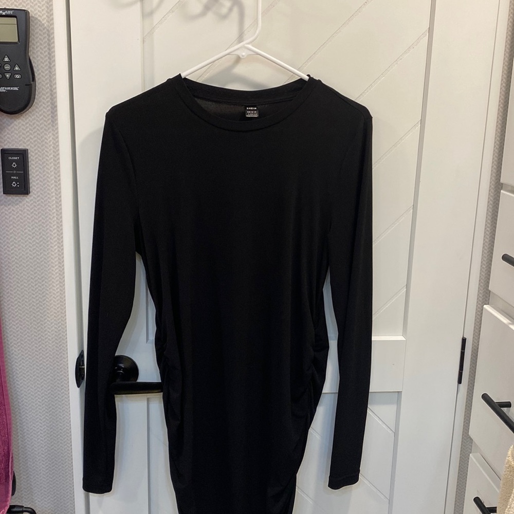 🏡Black stretchy maternity dress